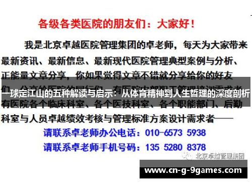 一球定江山的五种解读与启示：从体育精神到人生哲理的深度剖析