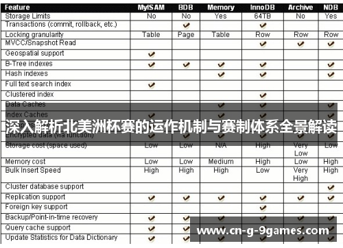 深入解析北美洲杯赛的运作机制与赛制体系全景解读